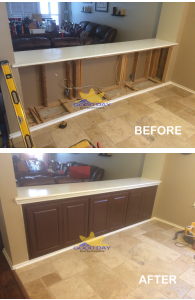 Cabinet Installation Before After